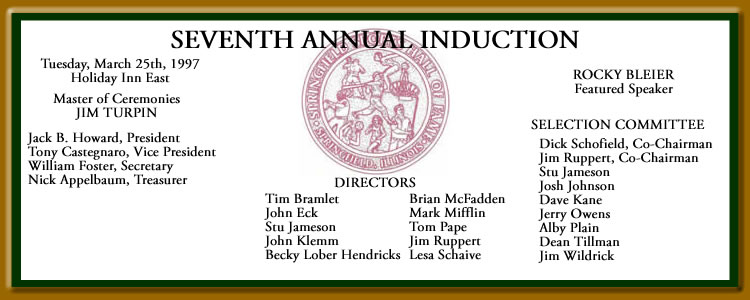 1997 Springfield Sports Hall of Fame Inductees
