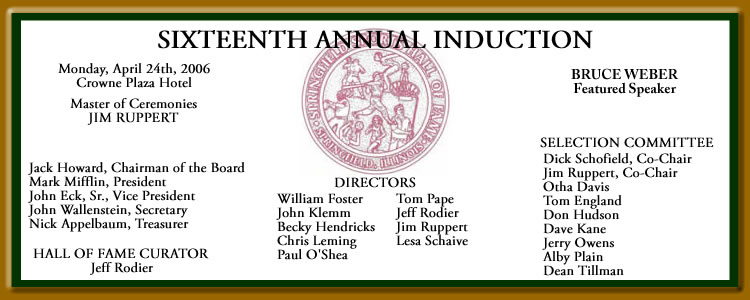 2006 Springfield Sports Hall Inductees